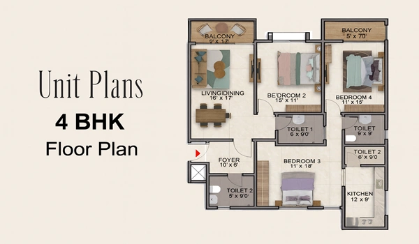 Purva Silver Sky Floor Plan