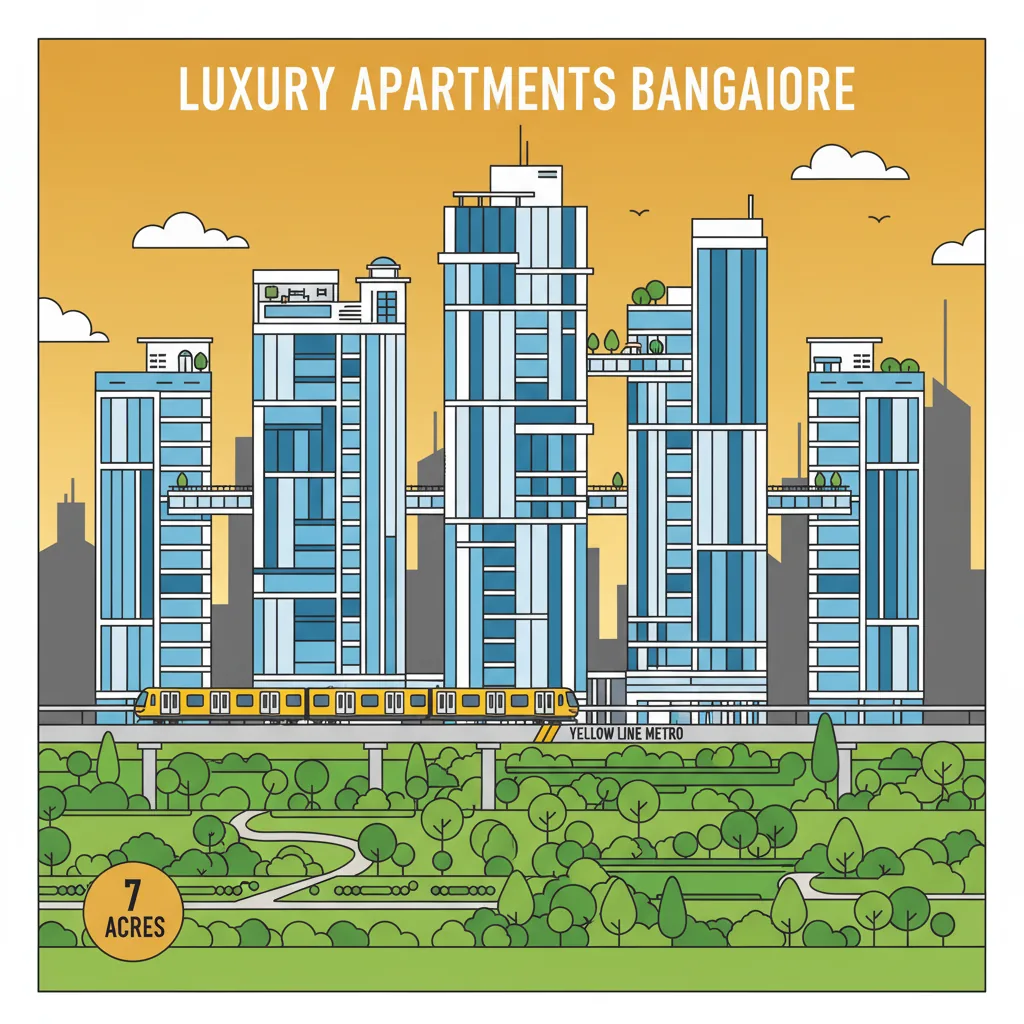 New Apartments in Hebbagodi Bangalore - Modern luxury residential apartment complex with glass facades and resort-style amenities