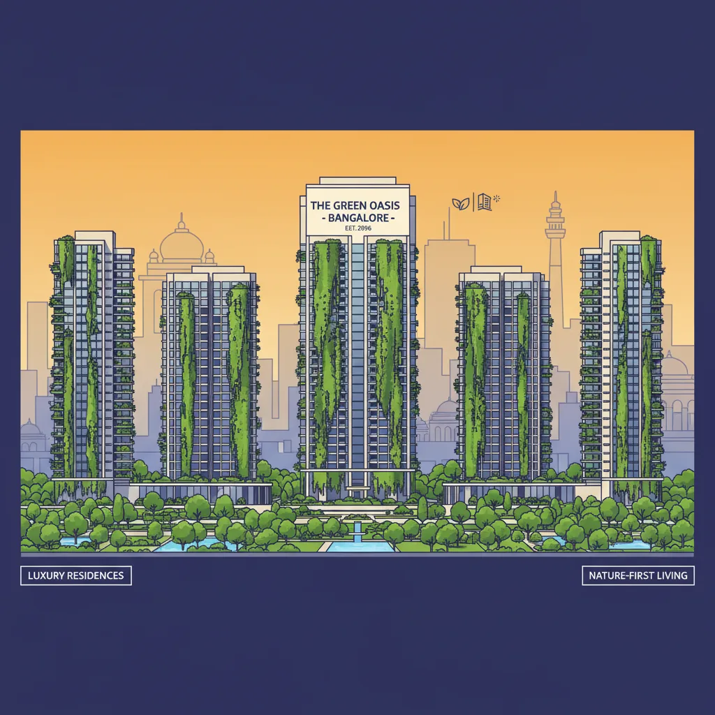 Top Projects by Purva Builders in Bangalore (2026) - Modern luxury residential apartment complex with nature-first architecture
