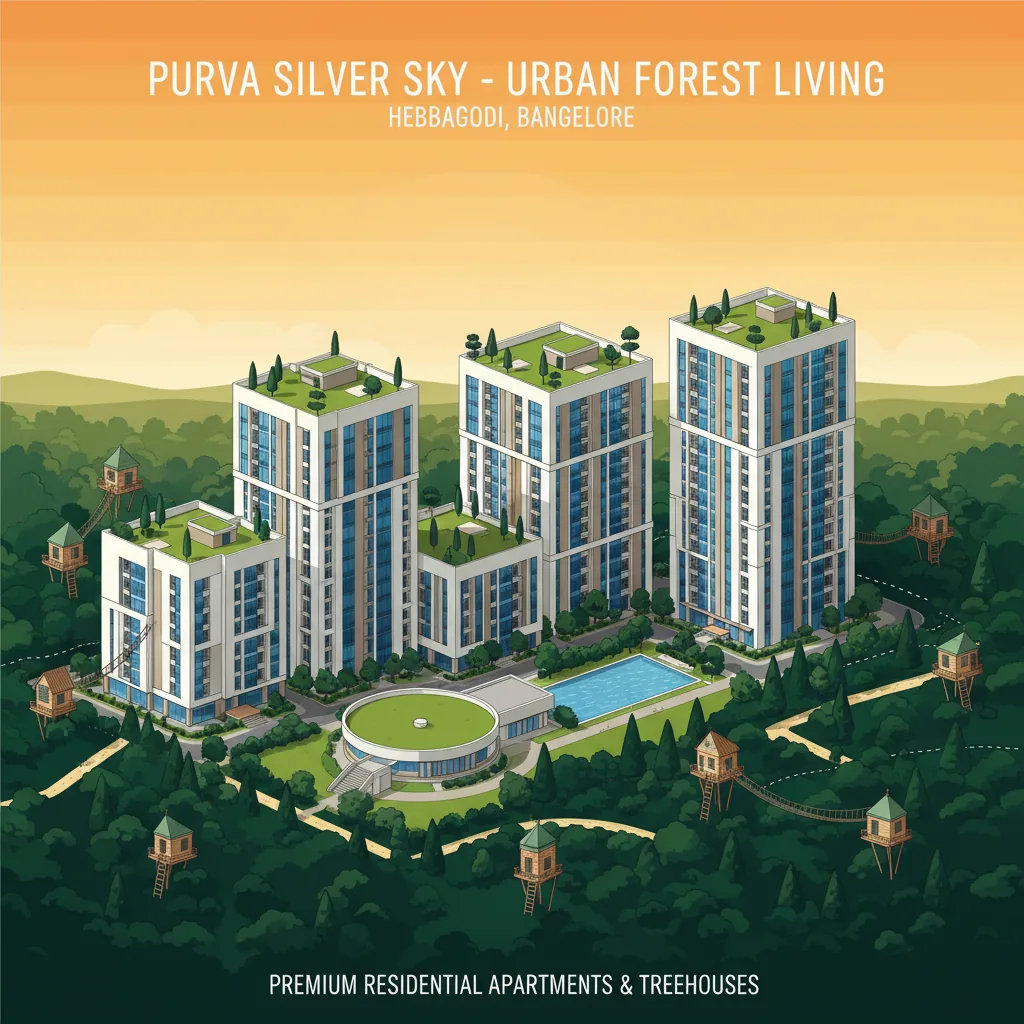 Purva Silver Sky - Modern luxury residential apartment complex with urban forest living concept in Hebbagodi Bangalore