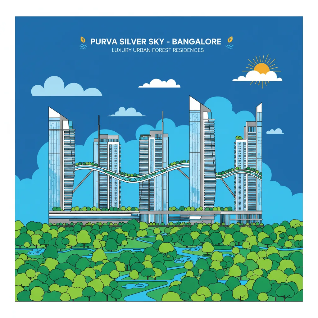 Purva Silver Sky luxury residential towers with urban forest concept and green terraces