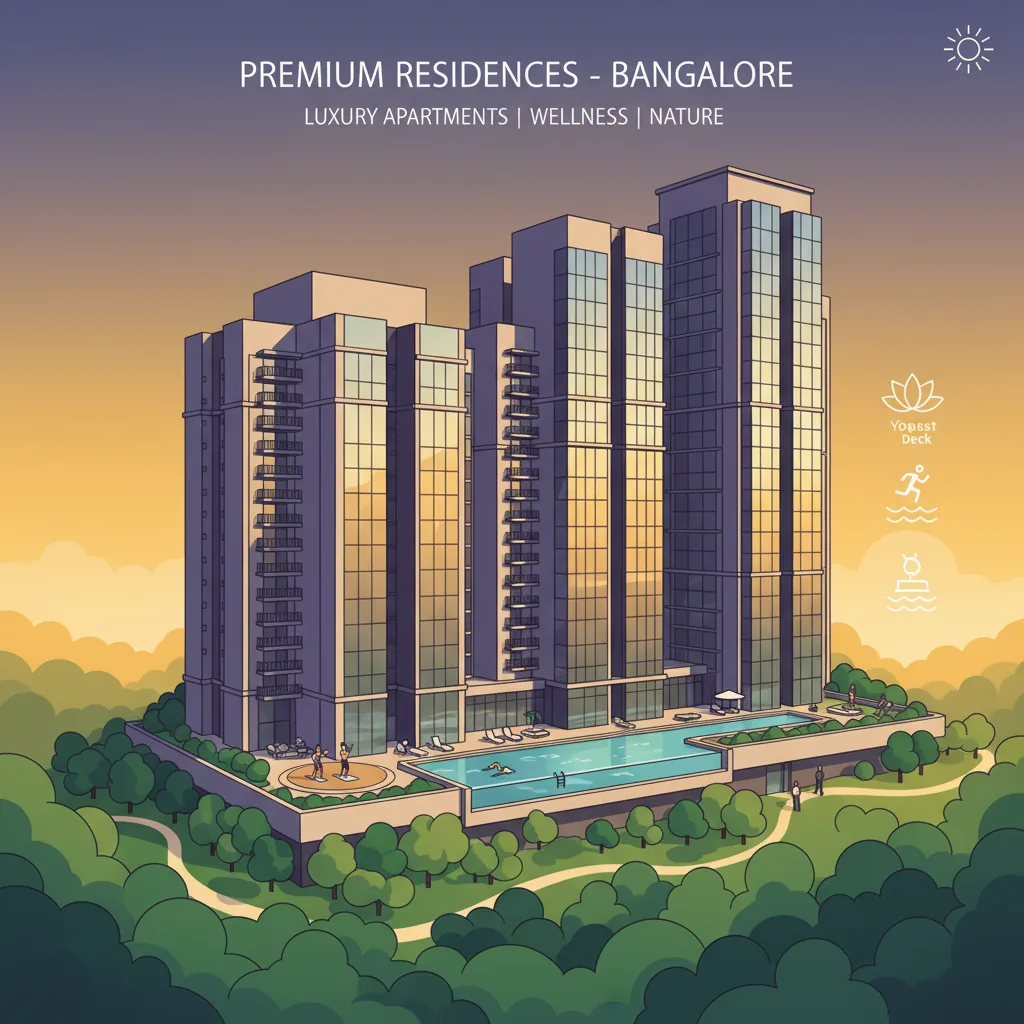 Modern luxury residential apartment towers in Bangalore - Upcoming Puravankara Limited Projects