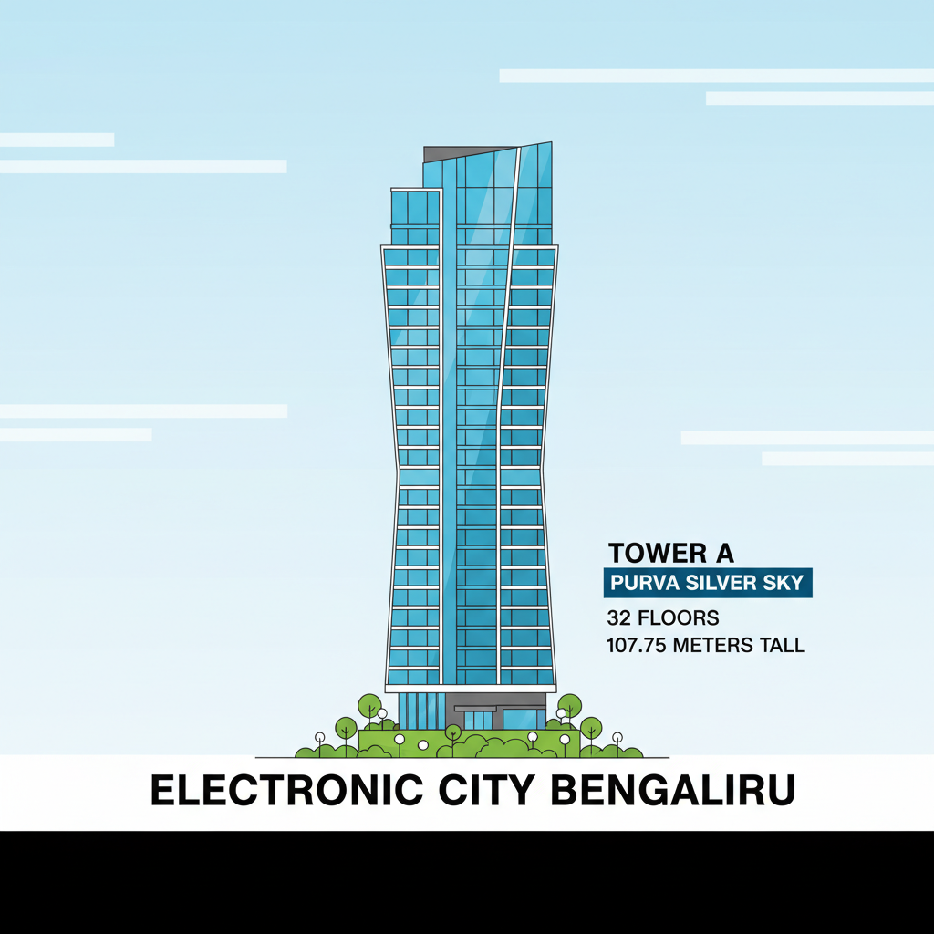 What is the Total Floor Count at Purva Silver Sky